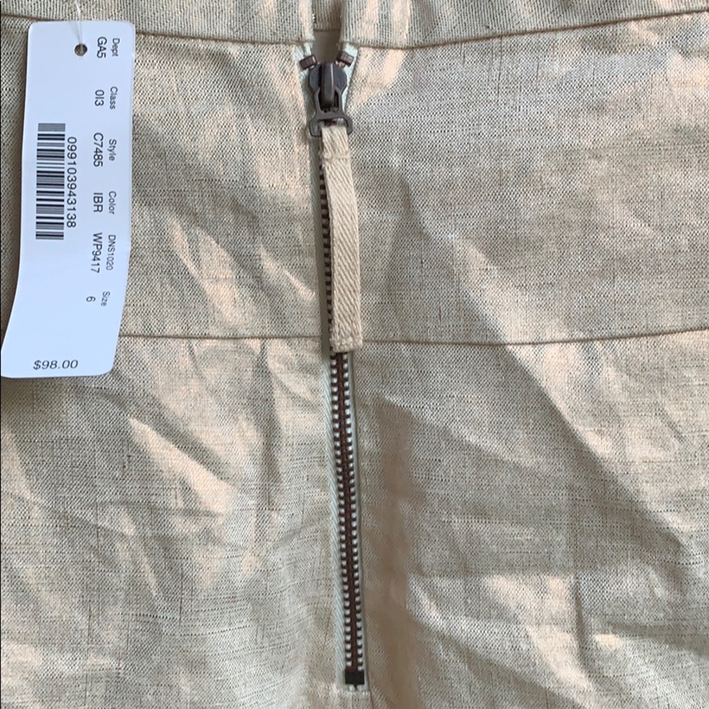 NWT J Crew Crossover linen skirt 6 - Picture 5 of 6